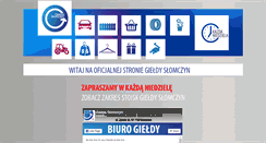 Desktop Screenshot of gielda-slomczyn.pl